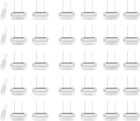 Crystal Oscillator Kit, 35PCS Electronic Components, High Quality for DIY Electronics Projects, 32.768KHz to 20MHz for Hobbyists and Engineers in Kuwait