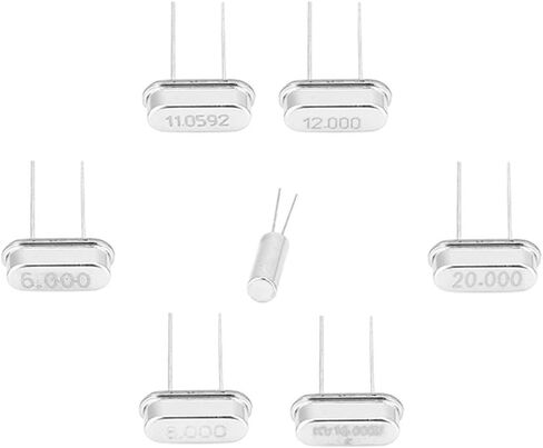 Crystal Oscillator Kit, 35PCS Electronic Components, High Quality for DIY Electronics Projects, 32.768KHz to 20MHz for Hobbyists and Engineers in Kuwait