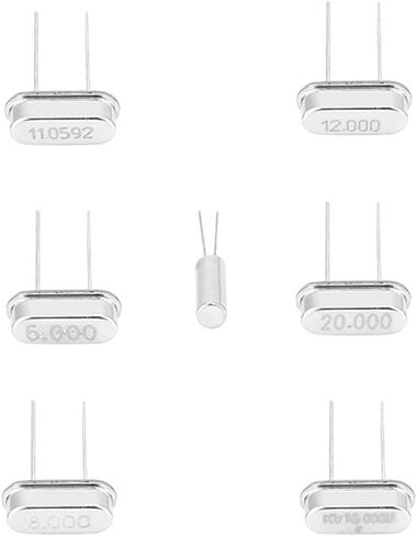 Crystal Oscillator Kit, 35PCS Electronic Components, High Quality for DIY Electronics Projects, 32.768KHz to 20MHz for Hobbyists and Engineers in Kuwait