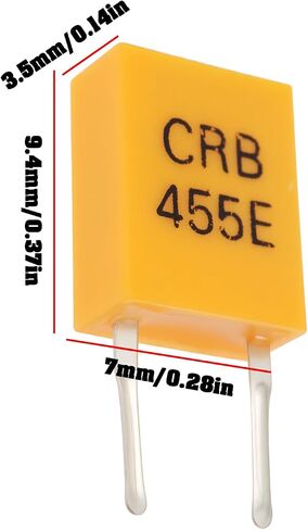 ECSiNG 10 قطعة إدخال مباشر 2 دبوس رنين كريستال سيراميك CRB455E 455 كيلو هرتز مناسب لأجهزة الراديو ووحدات الاستقبال اللاسلكية in Kuwait