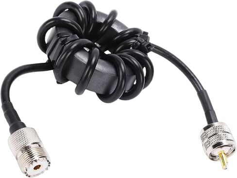 WALFRONT 600W Shortwave Choke RF Choke Coil 1.8-30MHz High Power Common Mode with M Male and Female Connectors for Ham Radio Feeder Line in Kuwait