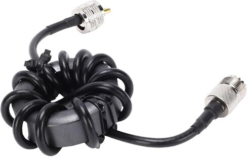 WALFRONT 600W Shortwave Choke RF Choke Coil 1.8-30MHz High Power Common Mode with M Male and Female Connectors for Ham Radio Feeder Line in Kuwait
