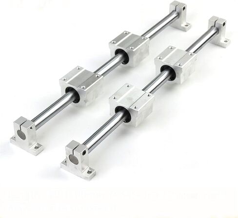 Professional Linear Rail Slide Support for Optical Guide Shaft with Bearing Slip Motor for DIY CNC Routers Mills Lathes in Kuwait