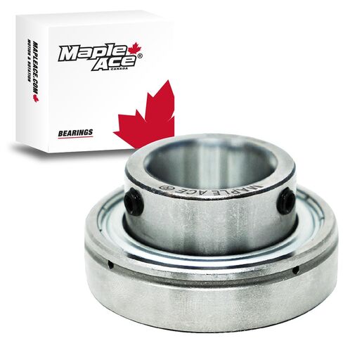 MAPLE ACE SB206-19 Insert Bearing 1-3/16" Bore, Spherical OD, with Set Screws in Kuwait