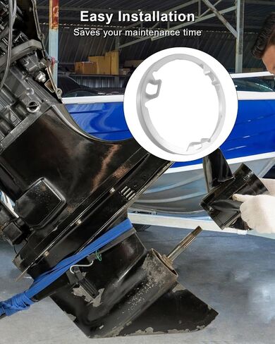 23-8M0187255 Marine Ring Sleeve Fit for CT Gearcase 75-115HP (Serial Number 3B251214 and Later) FourStroke 150HP (Serial Number 3B234467 and Later), Replace 8M0187255, White in Kuwait