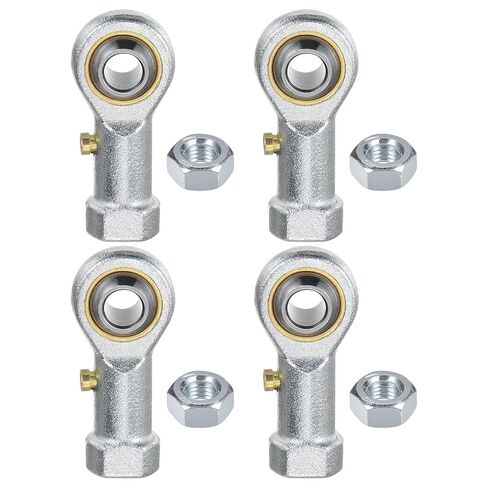 M METERXITY 4-Pack PHSB5 محمل نهاية القضيب، 5/16 بوصة تتحمل 5/16-24 خيط يمين ذاتي التشحيم أنثى خيط فولاذي مشترك ينتهي مع صواميل مربى لتزوير أدوات الآلة in Kuwait