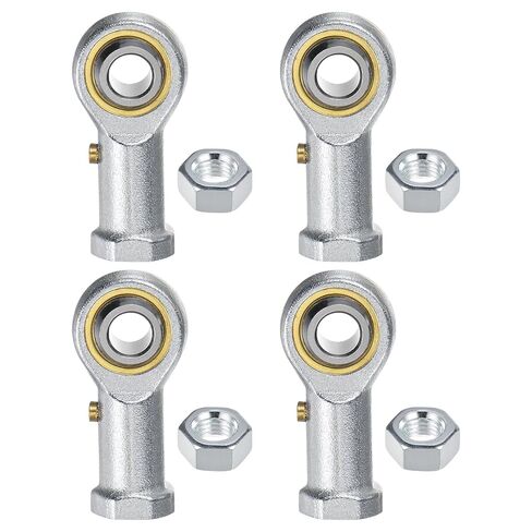 M METERXITY 4-Pack PHSB5 محمل نهاية القضيب، 5/16 بوصة تتحمل 5/16-24 خيط يمين ذاتي التشحيم أنثى خيط فولاذي مشترك ينتهي مع صواميل مربى لتزوير أدوات الآلة in Kuwait