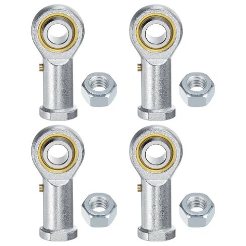 M METERXITY 4-Pack PHSB5 محمل نهاية القضيب، 5/16 بوصة تتحمل 5/16-24 خيط يمين ذاتي التشحيم أنثى خيط فولاذي مشترك ينتهي مع صواميل مربى لتزوير أدوات الآلة in Kuwait