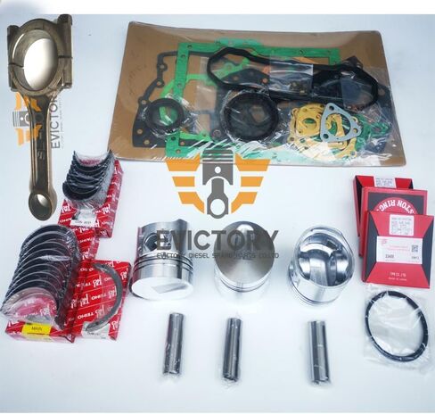 for Mitsubishi Engine S3E9 Connecting Rod + S3E9T Overhaul Rebuild Piston kit + Ring + Crank pin Big end Bearing + Cylinder Gasket kit in Kuwait
