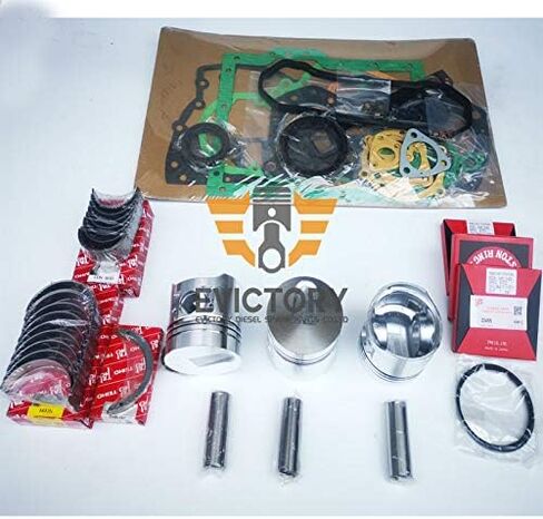 for Mitsubishi Engine S3E9 Connecting Rod + S3E9T Overhaul Rebuild Piston kit + Ring + Crank pin Big end Bearing + Cylinder Gasket kit in Kuwait