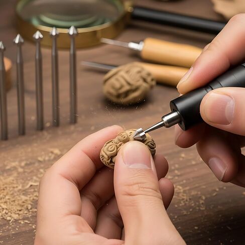 12 قطعة من أدوات إعداد المجوهرات، مجموعة قاطعة طحن من الفولاذ التنجستن، 1.0-5.0 مم من أدوات صنع الحجر، لترصيع الماس، ونحت الأعمال الخشبية، وأدوات صنع المجوهرات in Kuwait