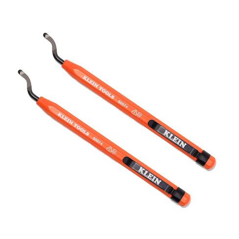 Klein Tools 50074 2-Pack Pipe Reamer Pen, Deburring Tool for PVC and Metal Conduit, Free-Spinning Blade, Pocket Clip Storage, Professional Reamer Tool in Saudi Arabia