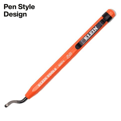 Klein Tools 50074 2-Pack Pipe Reamer Pen, Deburring Tool for PVC and Metal Conduit, Free-Spinning Blade, Pocket Clip Storage, Professional Reamer Tool in Saudi Arabia