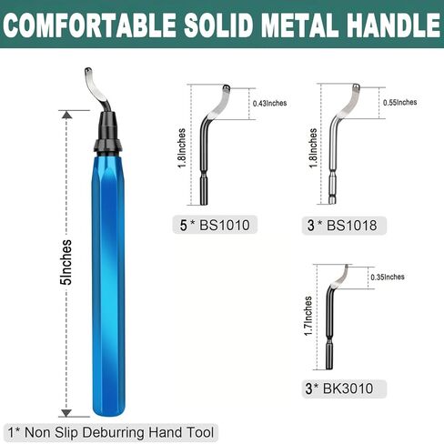 3D Print Deburring Tool Set with 11pc High Speed Steel Multipurpose Blades Removing Burr 5Pcs Needle File 1pc Micro Wire Cutter for 3D Printed Edges Metal Resin Copper Plastic PVC Pipes in Saudi Arabia