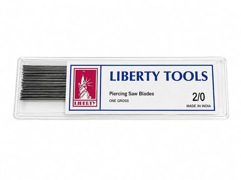 Liberty Tools Piercing Saw Blades 2/0 – One Gross 144 Pieces – Fine Jewelry Saw Blades for Metal Cutting, Goldsmithing, Silversmithing, Watch Repair & Craft Work in Saudi Arabia
