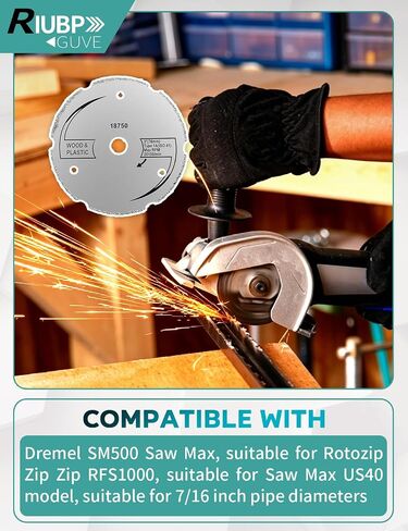 4PCS 3Inch Carbide Circular Saw Fit for Dremel SM500 Saw Max, Rotozip Zip Zip RFS1000, Saw Max US40, 7/16 Inch Pipe Diameter, Wood, Plastic,for Multiple Scenarios in Kuwait