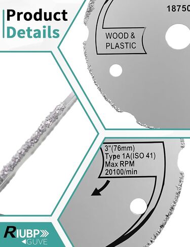 4PCS 3Inch Carbide Circular Saw Fit for Dremel SM500 Saw Max, Rotozip Zip Zip RFS1000, Saw Max US40, 7/16 Inch Pipe Diameter, Wood, Plastic,for Multiple Scenarios in Kuwait