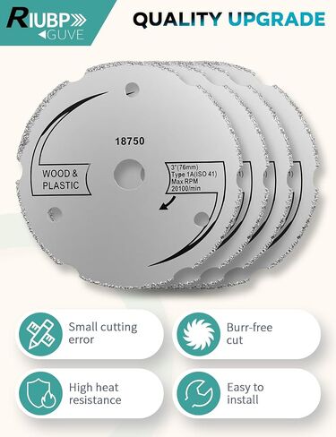 4PCS 3Inch Carbide Circular Saw Fit for Dremel SM500 Saw Max, Rotozip Zip Zip RFS1000, Saw Max US40, 7/16 Inch Pipe Diameter, Wood, Plastic,for Multiple Scenarios in Kuwait