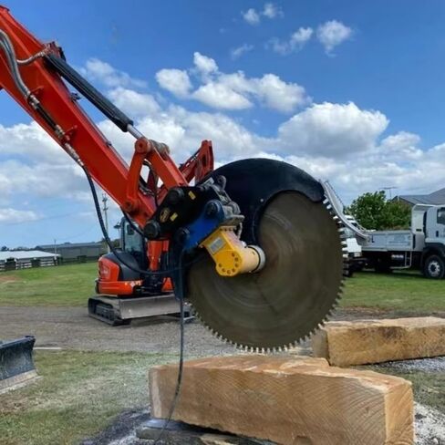 Anti-Deformation Hydraulic Rock Saw Excavator Attachment, High Toughness Hydraulic Stone Saw for Reinforced Concrete Cutting and Hard Rock Tunneling Channeling Grooving in Saudi Arabia