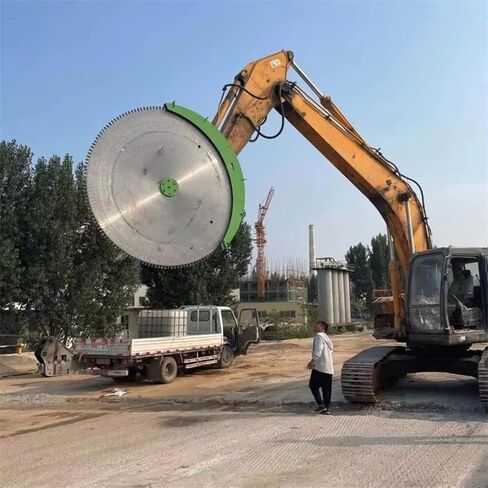 Anti-Deformation Hydraulic Rock Saw Excavator Attachment, High Toughness Hydraulic Stone Saw for Reinforced Concrete Cutting and Hard Rock Tunneling Channeling Grooving in Saudi Arabia