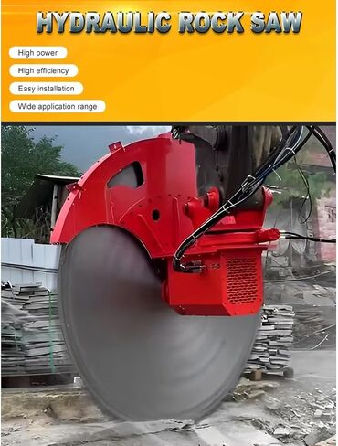 High Stability Hydraulic Rock Saw Excavator Attachment, Premium Hydraulic Rock Saw for Hard Foundation Slotting and Large-Scale Stone Cutting Projects in Saudi Arabia