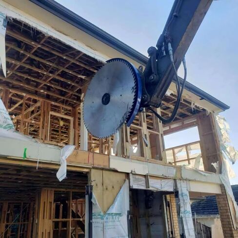 Customizable Hydraulic Rock Saw, Adaptive Hydraulic Stone Rock Saw Excavator Attachment for Difficult Working Condition Stone Cutting and Concrete Demolition in Saudi Arabia