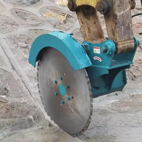 Bidirectional Protection Hydraulic Rock Saw, Deformation Resistant Hydraulic Rock Saw Excavator Attachment for Hard Concrete Demolition and Mining Stone Extraction in Saudi Arabia