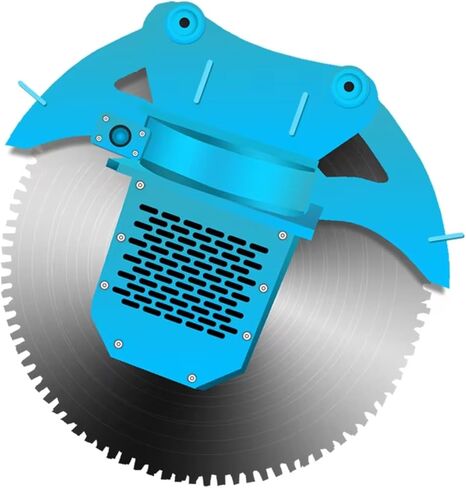 Thick Blade Hydraulic Rock Saw, Wear Resistant Hydraulic Rock Saw Excavator Attachment for Hard Concrete Breaking and Mining Limestone Extraction Works in Saudi Arabia