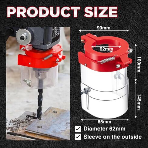Drill Press Safety Guard with Adjustable Flip-up Shield, Clear Protective Cover Mount for Drill Press, Guard for Woodworking Metalworking(62mm) in Saudi Arabia