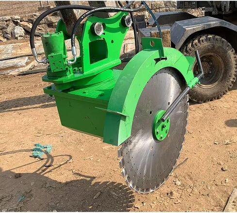 High Productivity Hydraulic Rock Saw with High Elastic Blade, Cost Saving Hydraulic Rock Saw Excavator Attachment for Quarry Stone Processing and Infrastructure Rock Works in Saudi Arabia