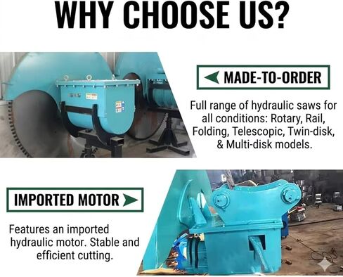 Safety Upgrade Hydraulic Rock Saw with High Elastic Blade, Low Splash Hydraulic Rock Saw Excavator Attachment for Controlled Structure Demolition and Stone Precision Cutting in Saudi Arabia