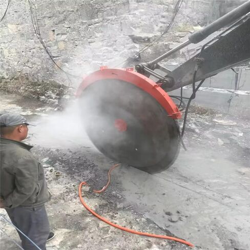 Anti-Impact Hydraulic Rock Saw, Durable High Torque Hydraulic Rock Saw Excavator Attachment for Limestone Trenching and Large-Scale Mining Operations in Saudi Arabia
