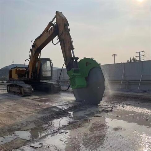 Anti-Impact Hydraulic Rock Saw, Durable High Torque Hydraulic Rock Saw Excavator Attachment for Limestone Trenching and Large-Scale Mining Operations in Saudi Arabia