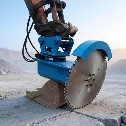 Anti-Impact Hydraulic Rock Saw, Durable High Torque Hydraulic Rock Saw Excavator Attachment for Limestone Trenching and Large-Scale Mining Operations in Saudi Arabia