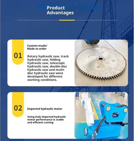 Anti-Impact Hydraulic Rock Saw, Durable High Torque Hydraulic Rock Saw Excavator Attachment for Limestone Trenching and Large-Scale Mining Operations in Saudi Arabia