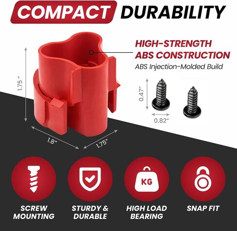 6 Pack Tool Holder for Milwaukee M12/12v Cordless Tools - Snap Fit Tool Organizer for Milwaukee Drill Holder & Wall Mount for Milwaukee Tool Holder with 12 Screws - Easy to Install, Screw in & Lock in Saudi Arabia
