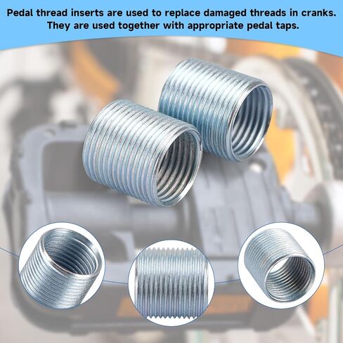 Bike Pedal Thread Insert - Left Side, 9/16"x20 Inner, 5/8"x24 Outer in Saudi Arabia