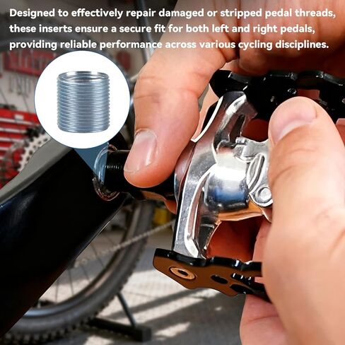 Bike Pedal Thread Insert - Left Side, 9/16"x20 Inner, 5/8"x24 Outer in Saudi Arabia