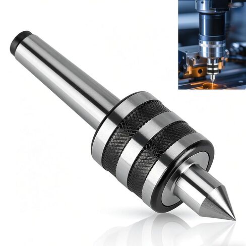 MT2 Live Tailstock Center for Wood Lathes, 0.01mm Precision Wood Lathe MT2 Centers Set Heavy Duty Rotary Live Revolving Milling Center Taper Metal Worklathe Tool for Wood and Metal Lathe CNC Work in Saudi Arabia