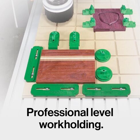 MICROJIG MatchFit Workholding Kit and Ratchet Anti-Pivot Quick Release Clamp Bundle - Complete Low-Profile Workholding System for CNCs, Jigs, Fixtures & Track Saws, and More in Saudi Arabia