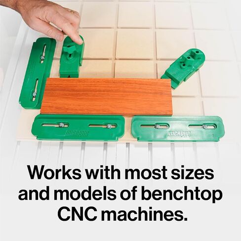 MICROJIG MatchFit Workholding Kit and Ratchet Anti-Pivot Quick Release Clamp Bundle - Complete Low-Profile Workholding System for CNCs, Jigs, Fixtures & Track Saws, and More in Saudi Arabia