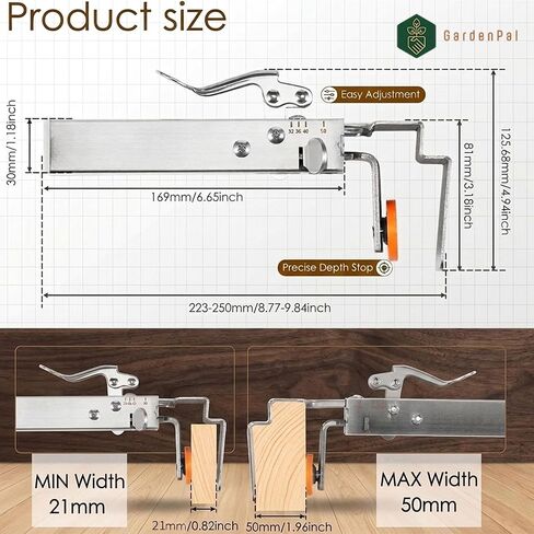 GardenPal 2 Pack Drawer Front Installation Clamps, Assemble Drawers/Cabinets Quicker, Adjustable Fixing Clips, Labor-Saving Tool to Assemble Cabinet Drawer Fronts, Adjustable Width 21 mm - 50mm in Saudi Arabia