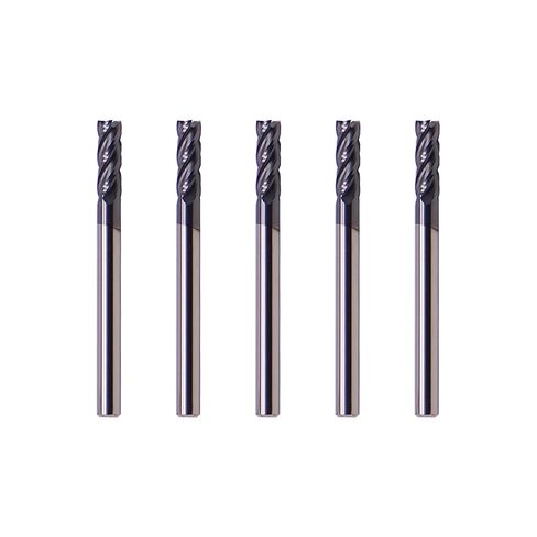 LU&MN End Mills, Carbide Square Mill Bits Sets for Milling Alloy Steels, Hardened Steel, Metal & More, Ideal for DIYers and Professionals, 4T, 4 Flute (5, 1/8 in) in Kuwait