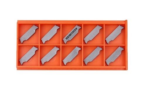 Accusize Industrial Tools 3/4" x 3/4" Cut-Off Holder, Parting Tool, Mgehr12-3b of 2387-2006 with 10 Carbide Inserts for Cutting Aluminum in Saudi Arabia
