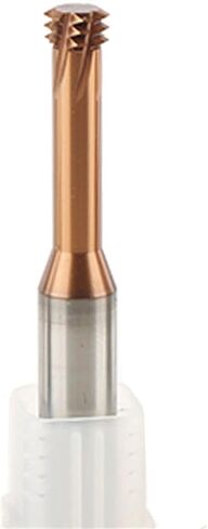 Carbide Thread End Mill Tungsten Carbide Spiral End Mill Thread Milling Cutter M1.4 M1.6 M2 M2.5 M3 M4 M5 M6 M8 M10 M12 Thread Mills - Short Flutes(M5.0x0.8xd6x50l,B) in Kuwait