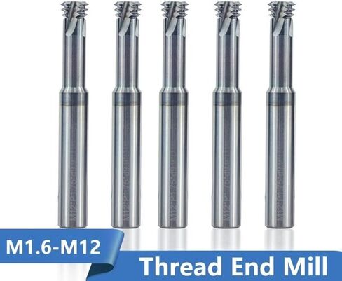 1 قطعة مطحنة نهاية كربيد الموضوع المطاحن 3 الناي متري الموضوع نهاية مطحنة M1.6 M2 M2.5 M3 M4 M5 M6 M8 M10 M12 أدوات الخيوط باستخدام الحاسب الآلي (M1.2x0.25xD4x50) in Saudi Arabia