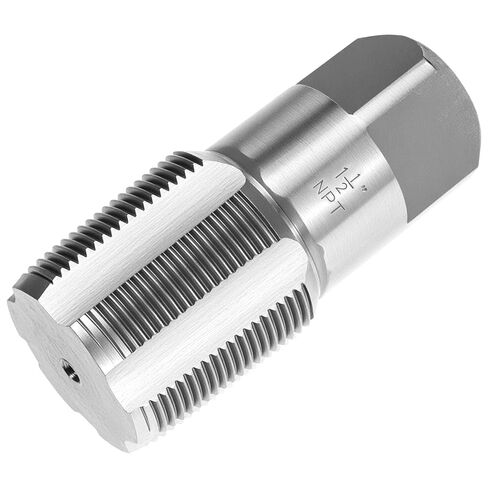 QWORK 1-1/2 "-11-1/2" NPT الأنابيب الحنفية، الكربون الصلب خيوط السباكة الحنفية لميكانيكا السباكين DIY أدوات قطع الموضوع in Kuwait