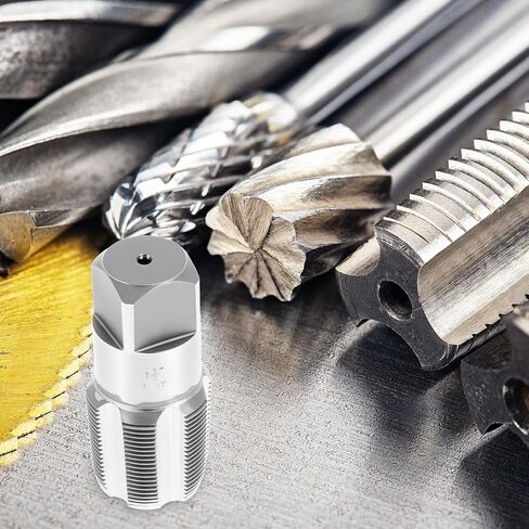 QWORK 1-1/2 "-11-1/2" NPT الأنابيب الحنفية، الكربون الصلب خيوط السباكة الحنفية لميكانيكا السباكين DIY أدوات قطع الموضوع in Kuwait