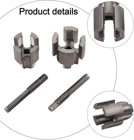 Metal Water Pipe Threading Tool 20mm 25mm Internal and External Thread Integrated Die for PPR Plumbing Projects, Gray 2-Pack in Kuwait