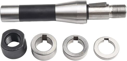 R8 Shank Milling Compatible with for ARBOR for 22mm Gear Cutter, Face Mill & Slitting Saw, 7/16-20 Drawbar Thread, Black Oxide Tool Holder for Lathe Machine, Length 189mm, Easy Installation in Kuwait